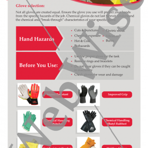 Glove Chemical Safety Poster