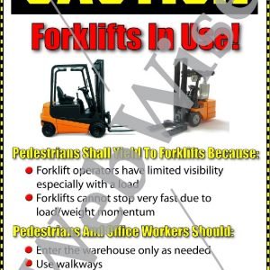 Forklift Caution Poster