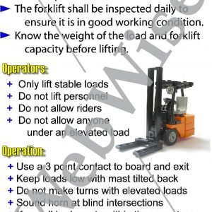 Forklift Safety Poster