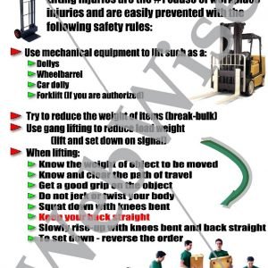 Lifting Safety Poster