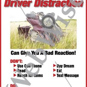 STOP- Driver Distraction Poster