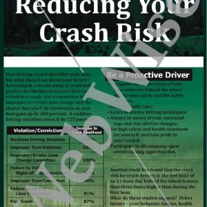 STOP- Reducing Crash Risk Poster