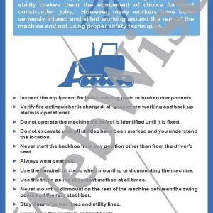 Heavy Equipment Safety Poster