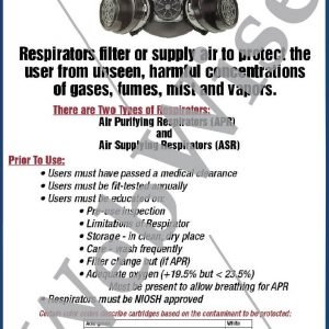 Respirator Safety Poster
