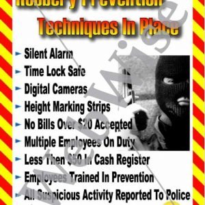 Robbery Prevention Poster