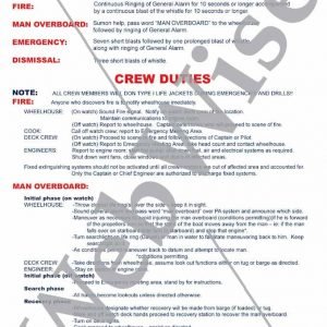 Station Bill Marine Poster