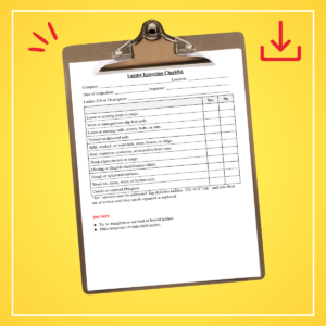 Ladder Safety Checklist clipboard