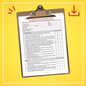 Trench Safety Daily Inspection Checklist
